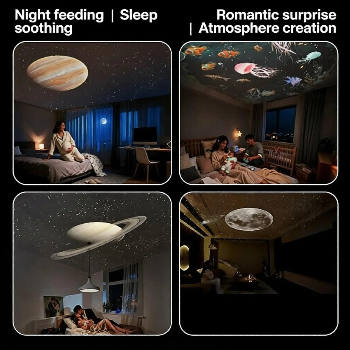 Galaxy Star Projector USB Night Light
